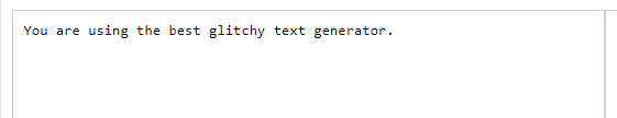 Glitch Text generator 