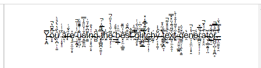 generated glitch text