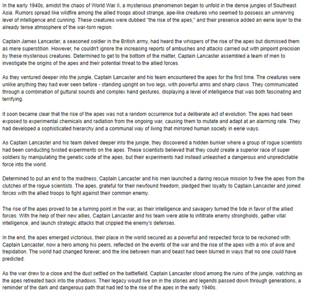 Editpad AI Story Generator Age Wise response