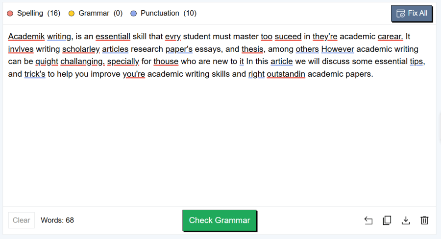 Editpad's Grammar checker