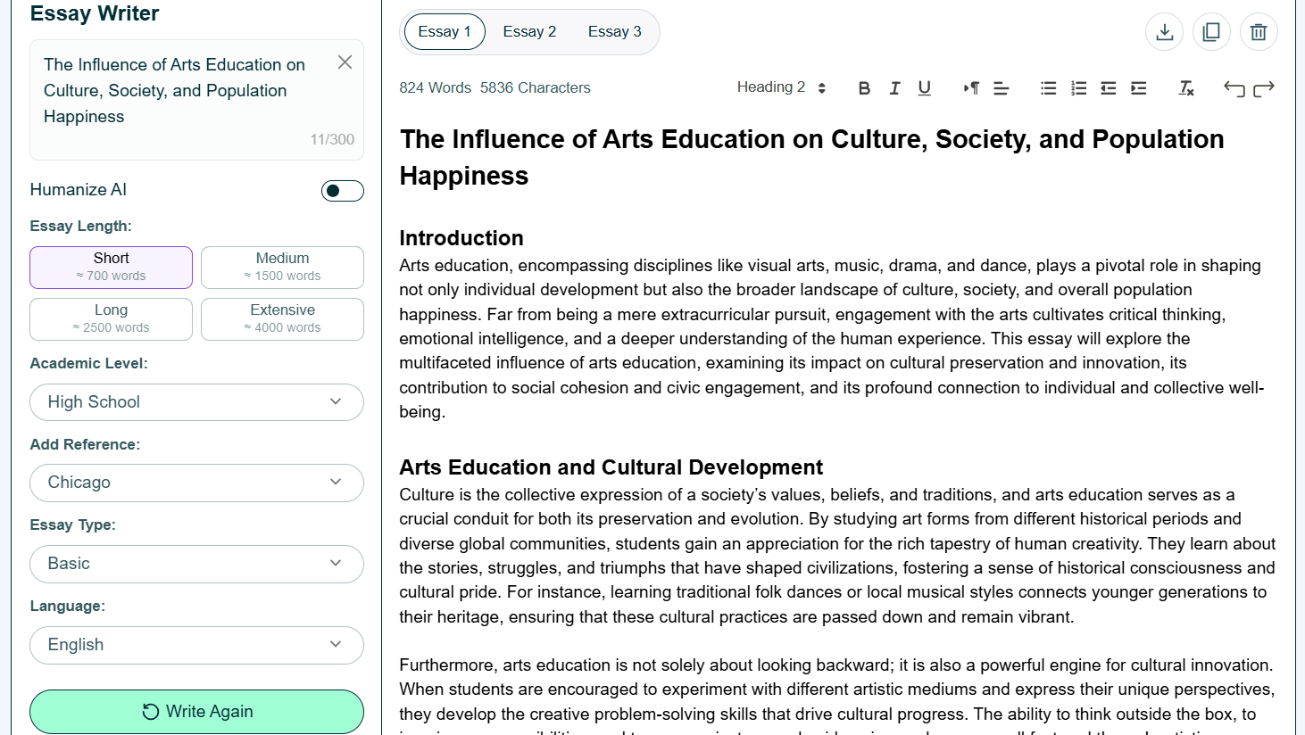 Editpad Ai essay writer