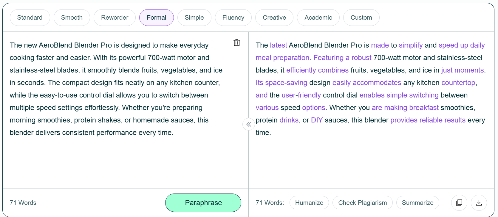 Editpad Rephrase Tool