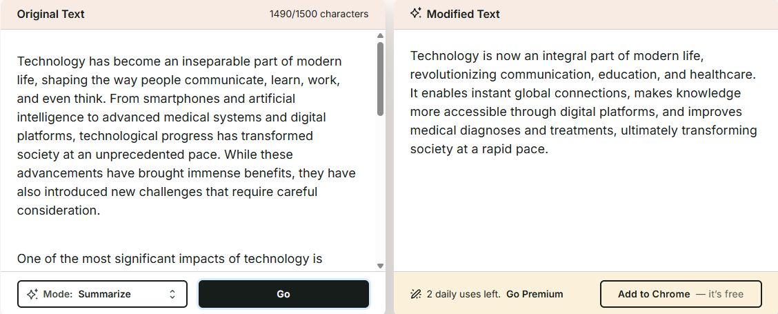 PWA Summarizer